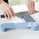Maxbell Kitchen Whetstone Knife Coarse&Fine Sharpener with Anti-slip Base Dual Sided Blue - Aladdin Shoppers
