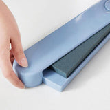 Maxbell Kitchen Whetstone Knife Coarse&Fine Sharpener with Anti-slip Base Dual Sided Blue - Aladdin Shoppers