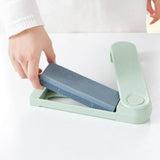 Maxbell Kitchen Whetstone Knife Coarse&Fine Sharpener with Anti-slip Base Dual Sided Green - Aladdin Shoppers