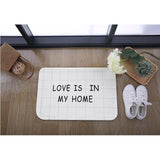 Maxbell Korean Floor Mat Rug Bathroom Non-Slip Carpet -White Background Grid 50x80cm - Aladdin Shoppers