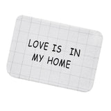 Maxbell Korean Floor Mat Rug Bathroom Non-Slip Carpet -White Background Grid 50x80cm - Aladdin Shoppers