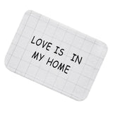 Maxbell Korean Floor Mat Rug Bathroom Non-Slip Carpet -White Background Grid 50x80cm - Aladdin Shoppers