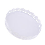 Maxbell Lace edge cake tray cupcake stand white metal plate cake decorating Large - Aladdin Shoppers