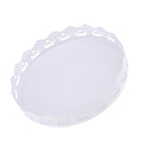 Maxbell Lace edge cake tray cupcake stand white metal plate cake decorating Large - Aladdin Shoppers