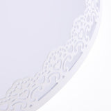 Maxbell Lace edge cake tray cupcake stand white metal plate cake decorating Large - Aladdin Shoppers