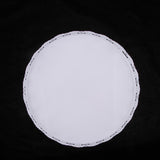 Maxbell Lace edge cake tray cupcake stand white metal plate cake decorating Large - Aladdin Shoppers