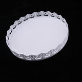 Maxbell Lace edge cake tray cupcake stand white metal plate cake decorating Large - Aladdin Shoppers