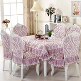 Maxbell Lace sofa cushion chair table cushion Purple tablecloth 130X130cm - Aladdin Shoppers