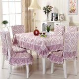 Maxbell Lace sofa cushion chair table cushion Purple tablecloth 130X130cm - Aladdin Shoppers