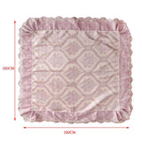 Maxbell Lace sofa cushion chair table cushion Purple tablecloth 130X130cm - Aladdin Shoppers