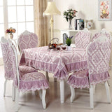 Maxbell Lace sofa cushion chair table cushion Purple tablecloth 130X130cm - Aladdin Shoppers