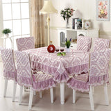 Maxbell Lace sofa cushion chair table cushion Purple tablecloth 130X130cm - Aladdin Shoppers