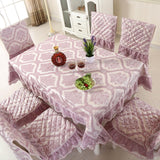 Maxbell Lace sofa cushion chair table cushion Purple tablecloth 130X130cm - Aladdin Shoppers