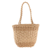 Maxbell Lady Summer Straw Beach Bag Tote Shoulder Basket Shopping Handbag Bags Khaki - Aladdin Shoppers