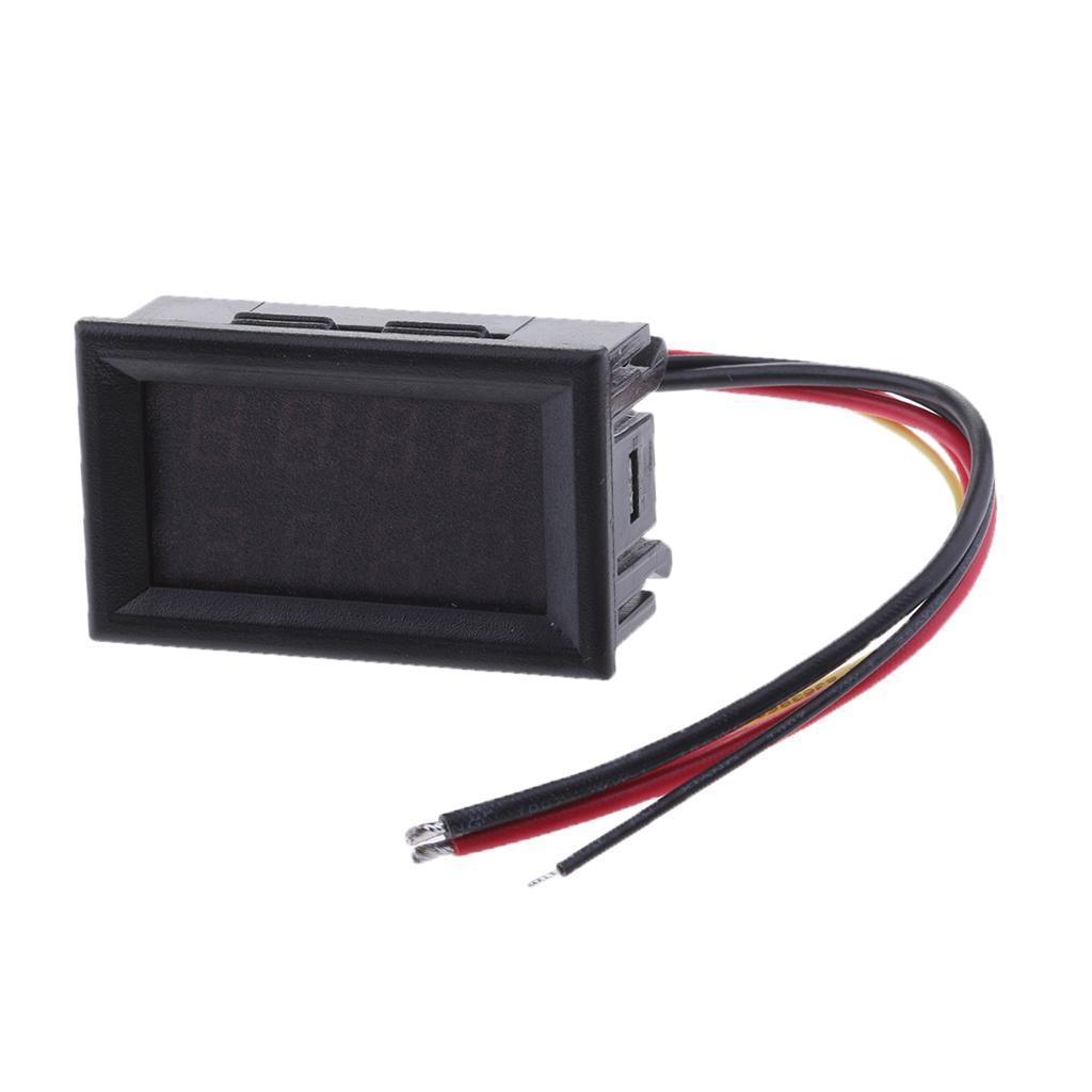 Maxbell LCD Digital Voltmeter Lithium Battery Capacity Voltage Meter 0-33.00V Green - Aladdin Shoppers