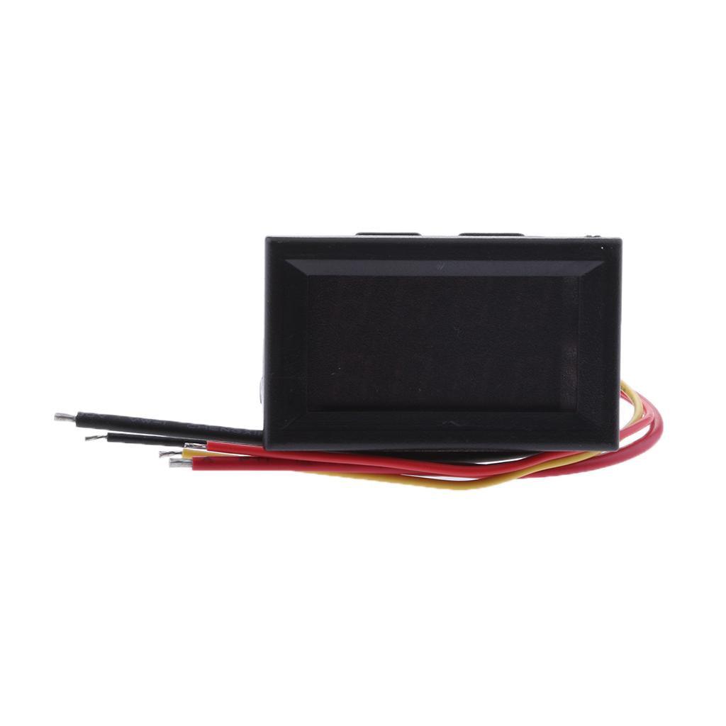 Maxbell LCD Digital Voltmeter Lithium Battery Capacity Voltage Meter 0-99.9V Red - Aladdin Shoppers