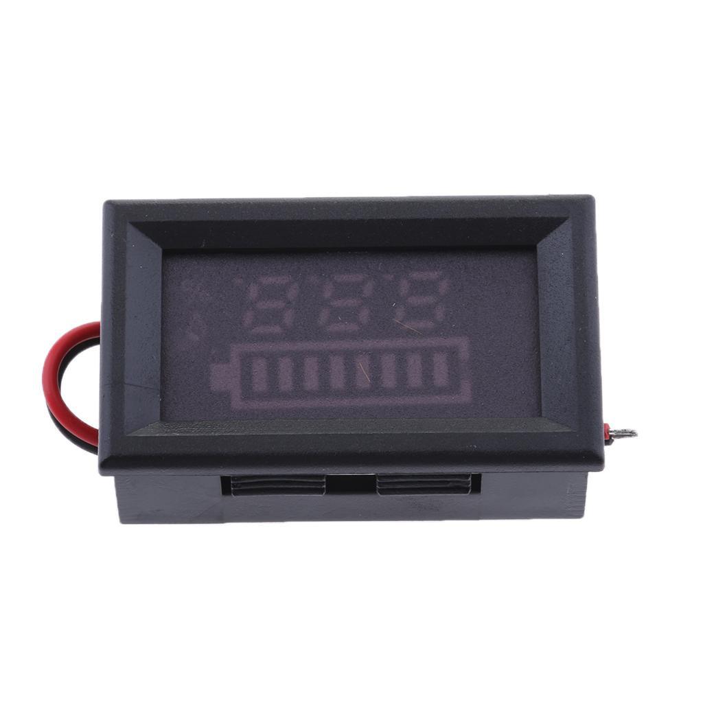 Maxbell LCD Voltage Indicator Digital Voltmeter Lead Acid Battery Capacity 60V - Aladdin Shoppers