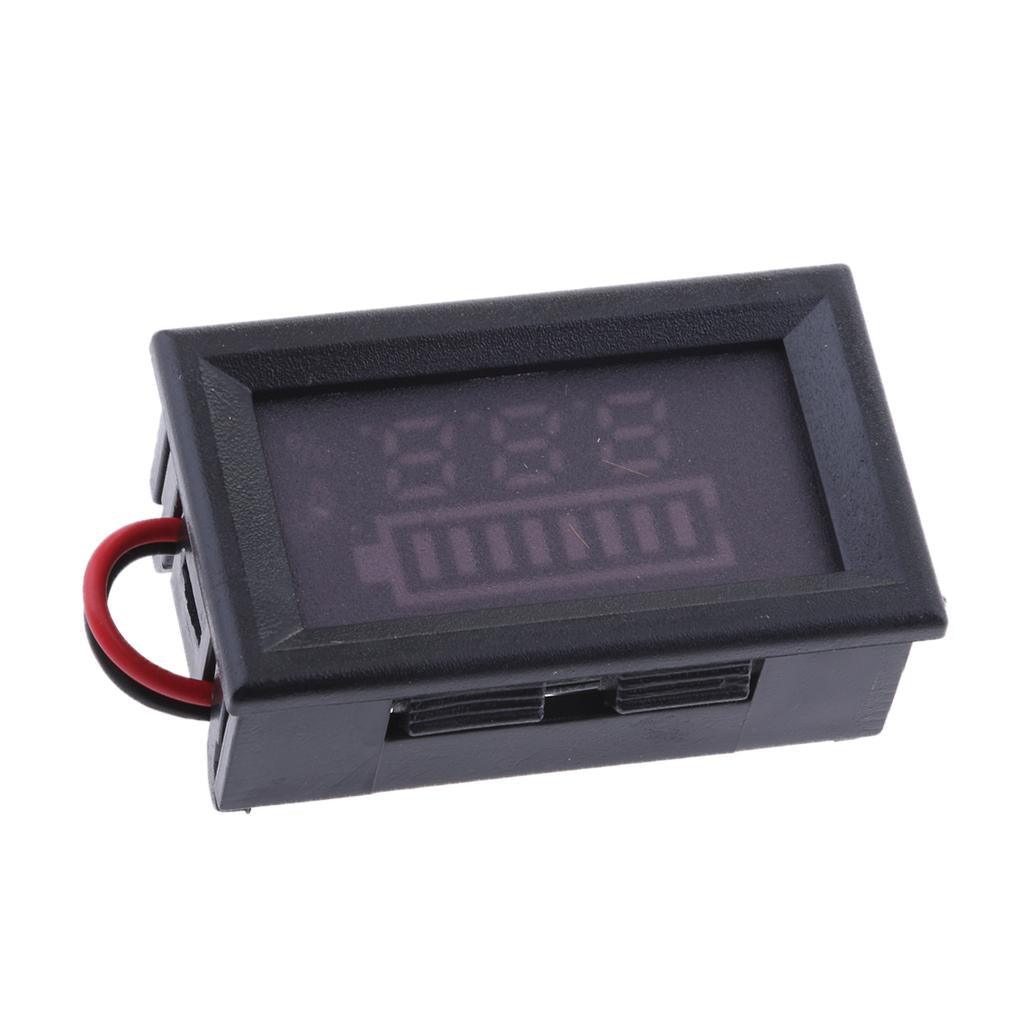 Maxbell LCD Voltage Indicator Digital Voltmeter Lead Acid Battery Capacity 60V - Aladdin Shoppers