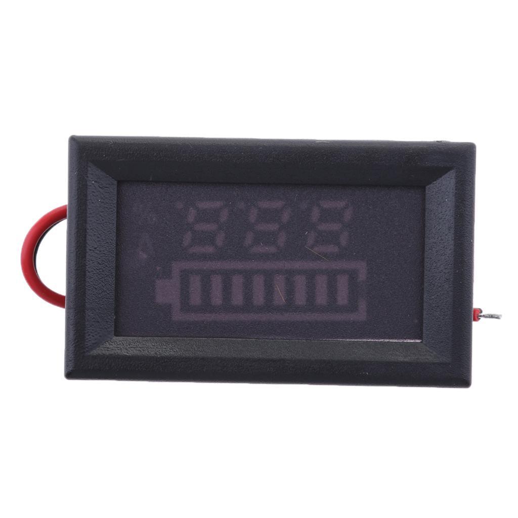 Maxbell LCD Voltage Indicator Digital Voltmeter Lead Acid Battery Capacity 60V - Aladdin Shoppers