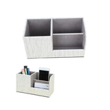 Maxbell Leather Pen Holder Pen Container Tabletop Storage Box Beige - Aladdin Shoppers