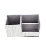 Maxbell Leather Pen Holder Pen Container Tabletop Storage Box Beige