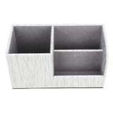 Maxbell Leather Pen Holder Pen Container Tabletop Storage Box Beige - Aladdin Shoppers