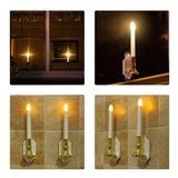 Maxbell LED Solar Window Candle Light Wall Home Romantic Decor with Suction Cups - Aladdin Shoppers