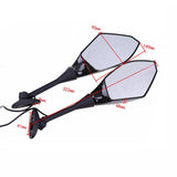 Maxbell LED Turn Signals Rearview Mirror Rear View Side Mirror for Honda HTM 173 - Aladdin Shoppers