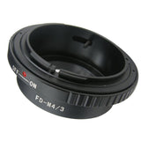 Maxbell Lens Mount Adapter - Canon FD Lens to Micro Four Thirds (MFT, M4/3) Mount Mirrorless Camera Body, Black - Aladdin Shoppers