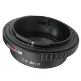 Maxbell Lens Mount Adapter - Canon FD Lens to Micro Four Thirds (MFT, M4/3) Mount Mirrorless Camera Body, Black - Aladdin Shoppers