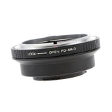 Maxbell Lens Mount Adapter - Canon FD Lens to Micro Four Thirds (MFT, M4/3) Mount Mirrorless Camera Body, Black - Aladdin Shoppers
