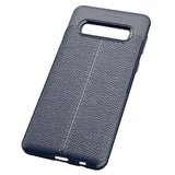Maxbell Lichee Leather Cellphone Anti-drop Case for Samsung Galaxy S10 Dark Blue - Aladdin Shoppers