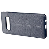 Maxbell Lichee Leather Cellphone Anti-drop Case for Samsung Galaxy S10 Dark Blue - Aladdin Shoppers