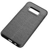 Maxbell Lichee Leather Cellphone Anti-drop Case for Samsung Galaxy S10 E Black - Aladdin Shoppers