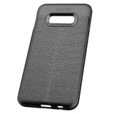 Maxbell Lichee Leather Cellphone Anti-drop Case for Samsung Galaxy S10 E Black - Aladdin Shoppers