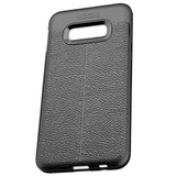 Maxbell Lichee Leather Cellphone Anti-drop Case for Samsung Galaxy S10 E Black - Aladdin Shoppers