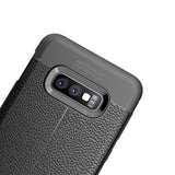 Maxbell Lichee Leather Cellphone Anti-drop Case for Samsung Galaxy S10 E Black - Aladdin Shoppers