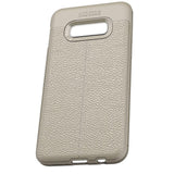 Maxbell Lichee Leather Cellphone Anti-drop Case for Samsung Galaxy S10 E Gray - Aladdin Shoppers