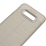 Maxbell Lichee Leather Cellphone Anti-drop Case for Samsung Galaxy S10 E Gray - Aladdin Shoppers