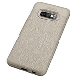 Maxbell Lichee Leather Cellphone Anti-drop Case for Samsung Galaxy S10 E Gray - Aladdin Shoppers