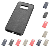 Maxbell Lichee Leather Cellphone Anti-drop Case for Samsung Galaxy S10 E Red - Aladdin Shoppers