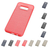 Maxbell Lichee Leather Cellphone Anti-drop Case for Samsung Galaxy S10 E Red - Aladdin Shoppers