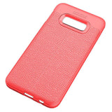 Maxbell Lichee Leather Cellphone Anti-drop Case for Samsung Galaxy S10 E Red - Aladdin Shoppers