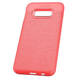 Maxbell Lichee Leather Cellphone Anti-drop Case for Samsung Galaxy S10 E Red - Aladdin Shoppers