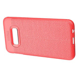 Maxbell Lichee Leather Cellphone Anti-drop Case for Samsung Galaxy S10 E Red - Aladdin Shoppers