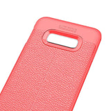 Maxbell Lichee Leather Cellphone Anti-drop Case for Samsung Galaxy S10 E Red - Aladdin Shoppers