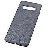 Maxbell Lichee Leather Mobile Phone Case for Samsung Galaxy S10 Plus Dark Blue - Aladdin Shoppers