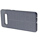 Maxbell Lichee Leather Mobile Phone Case for Samsung Galaxy S10 Plus Dark Blue - Aladdin Shoppers