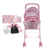 Maxbell Lifelike Baby Doll Tollder Stroller Set Simulation Furniture Toy Playset #2 - Aladdin Shoppers