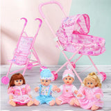 Maxbell Lifelike Baby Doll Tollder Stroller Set Simulation Furniture Toy Playset #2 - Aladdin Shoppers